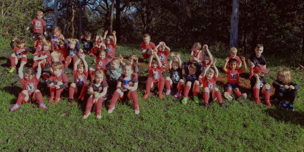 Blaxland Redbacks players and families together at the club